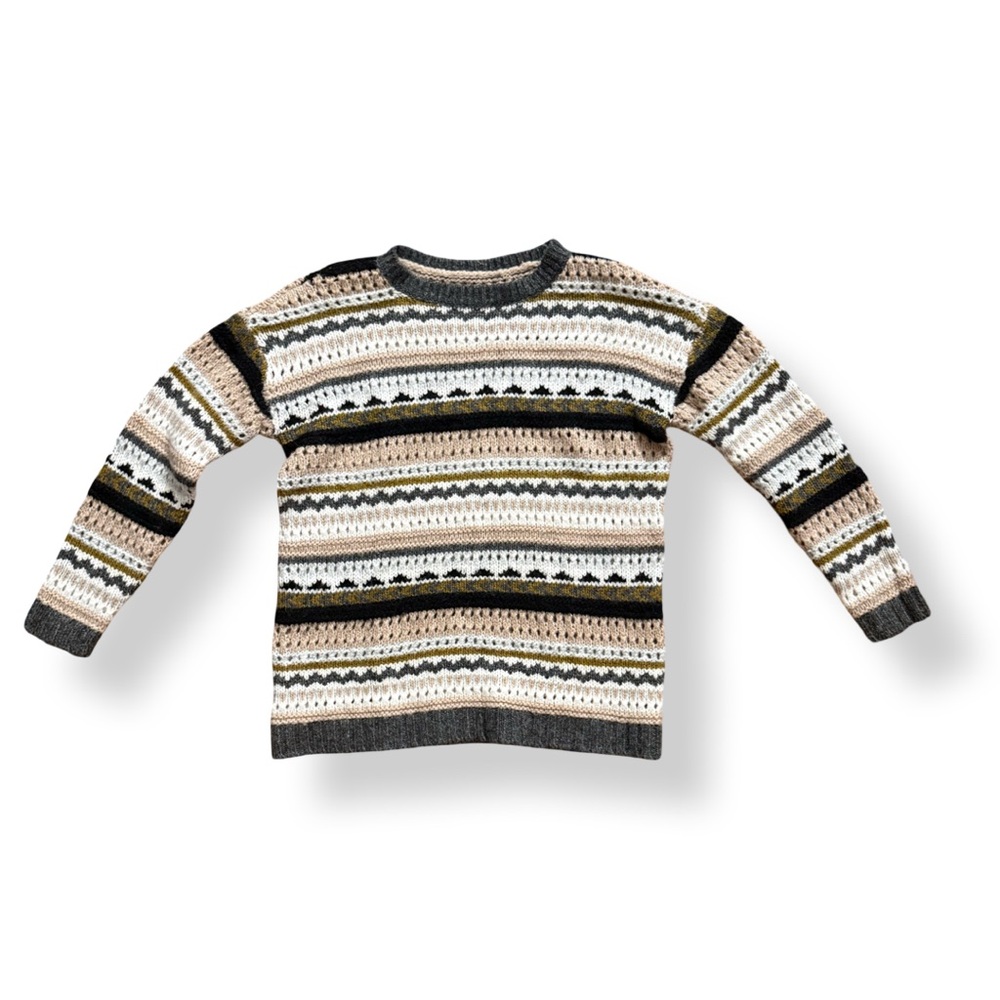 Unisex Multicolor Striped Sweater